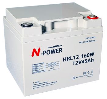 HRL12-160W, 12В, 45Ач - батареи для ИБП